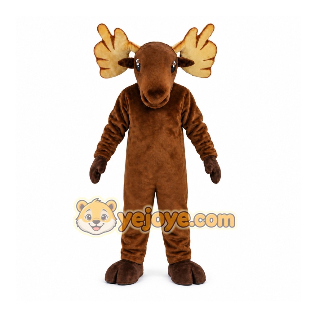 Brown Moose Mascot Costume for Events and Promotions Brown Moose Mascot Costume for Events and Promotions