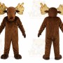 Brown Moose Mascot Costume for Events and Promotions