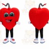 Red Heart Mascot Costume for Holiday Events