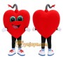 Red Heart Mascot Costume for Holiday Events