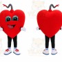 Red Heart Mascot Costume for Holiday Events