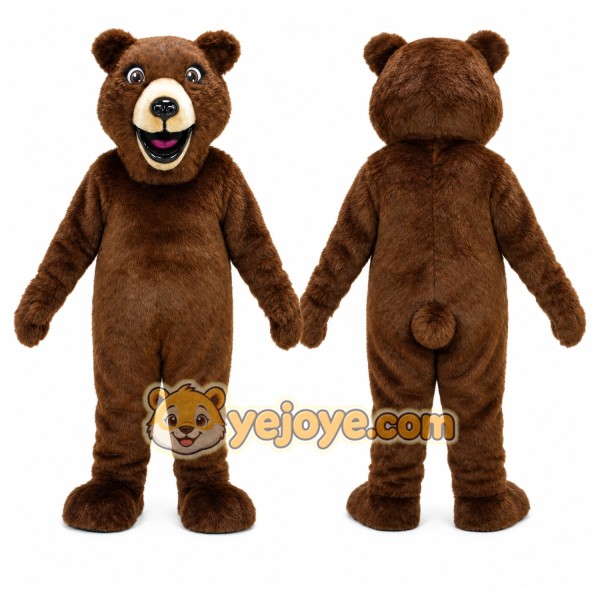Brown Bear Mascot Costume for Events and Promotions