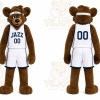 Brown Bear In Sports Uniform Mascot Costume for Sports Events