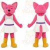 Pink Cat Mascot Costume for Children's Events