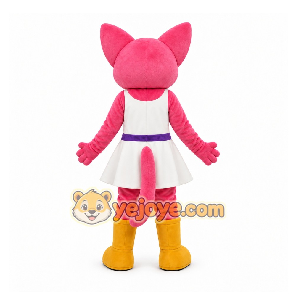 Pink Cat Mascot Costume for Children's Events Pink Cat Mascot Costume for Children's Events