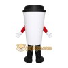 White Coffee Cup Mascot Costume for Restaurant Promotions White Coffee Cup Mascot Costume for Restaurant Promotions