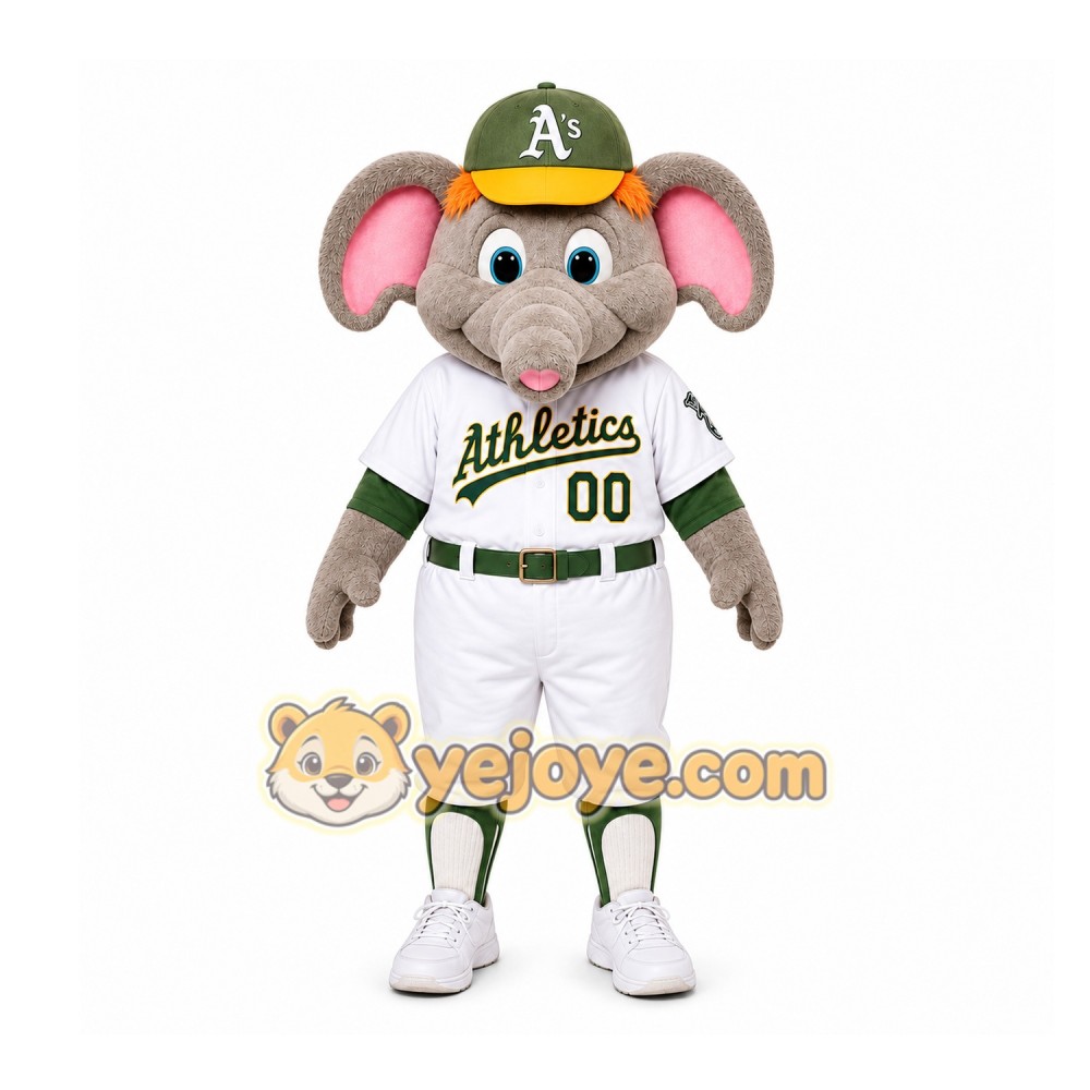 Gray Elephant Mascot Costume for Sports Events Gray Elephant Mascot Costume for Sports Events