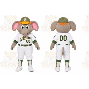 Gray Elephant Mascot Costume for Sports Events