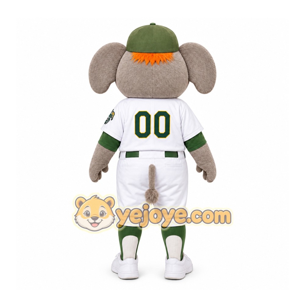 Gray Elephant Mascot Costume for Sports Events Gray Elephant Mascot Costume for Sports Events