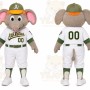 Gray Elephant Mascot Costume for Sports Events