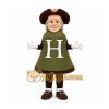 Green Colonial Man Mascot Costume for School Events Green Colonial Man Mascot Costume for School Events