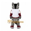 Gray Wolf Mascot Costume for Sports Events Gray Wolf Mascot Costume for Sports Events