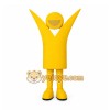 Yellow Abstract Human Figure Mascot Costume for Corporate Events Yellow Abstract Human Figure Mascot Costume for Corporate Events