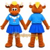 Brown Bull Mascot Costume for Sports Events Brown Bull Mascot Costume for Sports Events