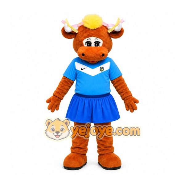 Brown Bull Mascot Costume for Sports Events Brown Bull Mascot Costume for Sports Events