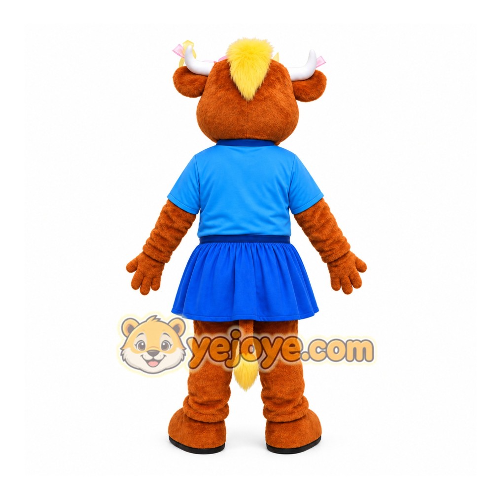 Brown Bull Mascot Costume for Sports Events Brown Bull Mascot Costume for Sports Events
