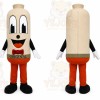 Beige Cigarette Mascot Costume for Events and Promotions