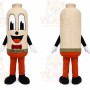 Beige Cigarette Mascot Costume for Events and Promotions