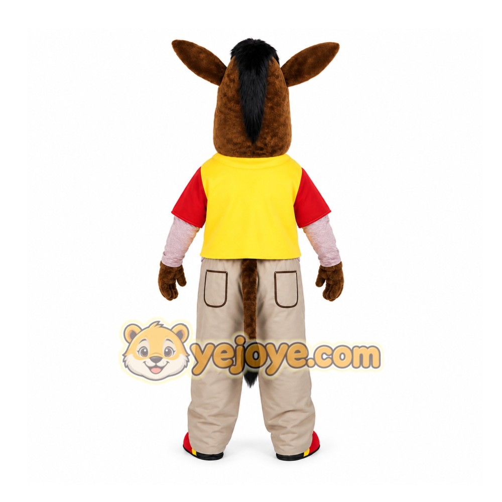 Brown Donkey Mascot Costume for Events and Promotions Brown Donkey Mascot Costume for Events and Promotions