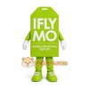 Green Luggage Tag Mascot Costume for Corporate Events