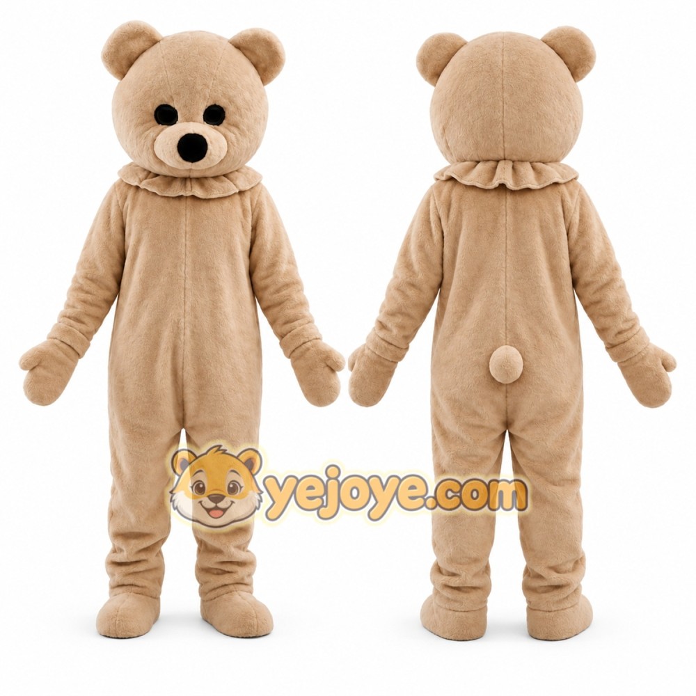 Tan Bear Mascot Costume for Children's Events