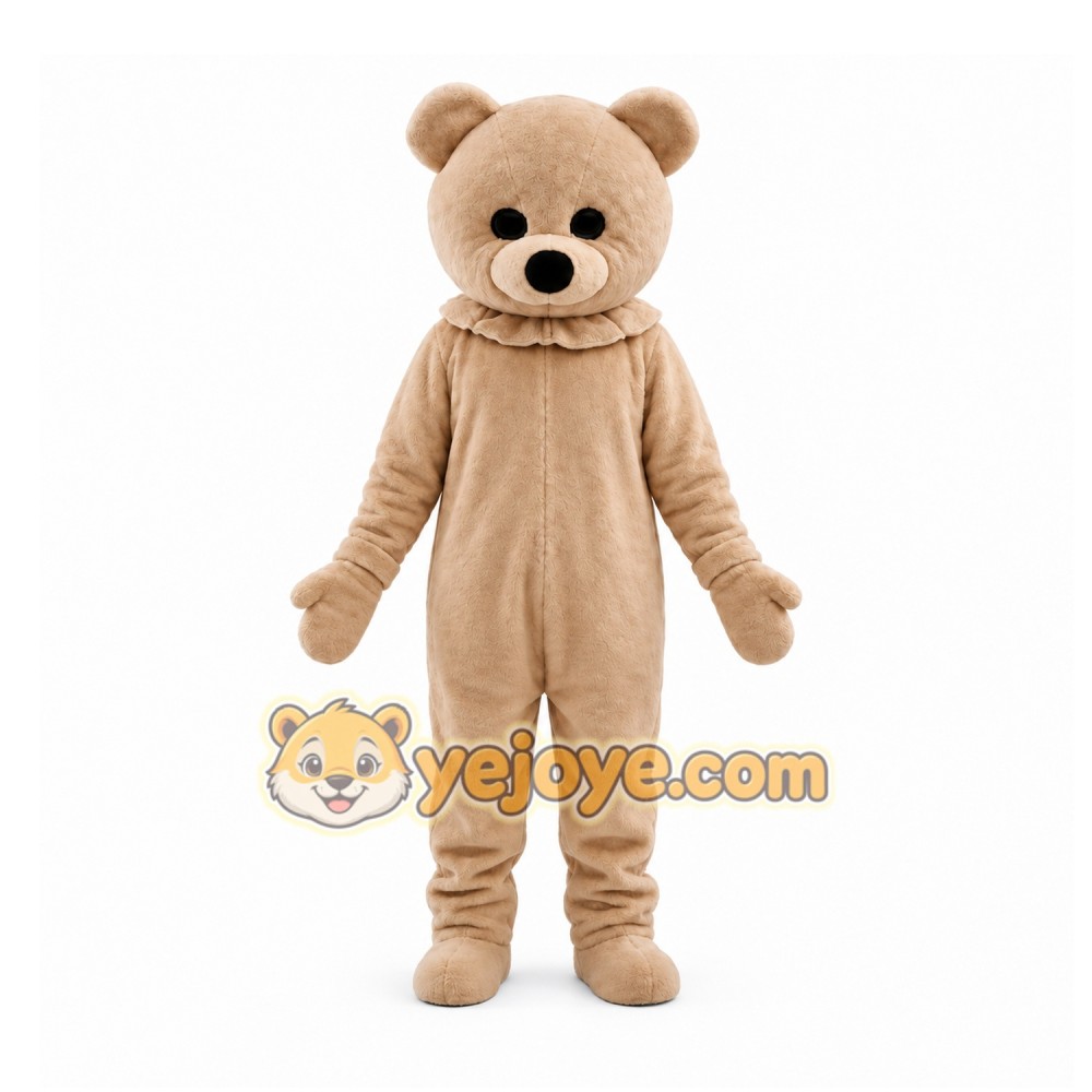 Tan Bear Mascot Costume for Children's Events