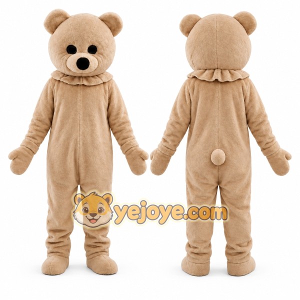 Tan Bear Mascot Costume for Children's Events
