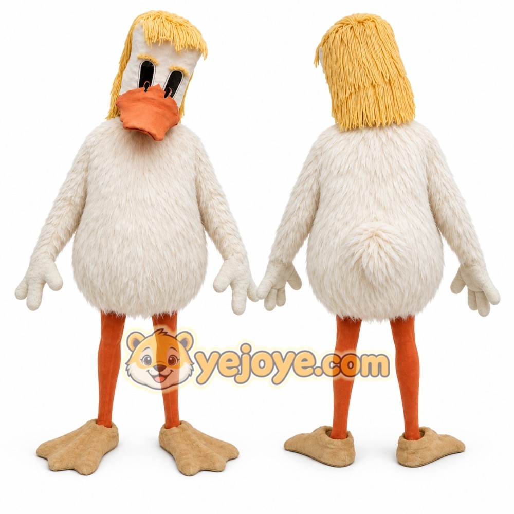 White Duck Mascot Costume for Events and Promotions White Duck Mascot Costume for Events and Promotions