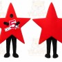 Red Star Mascot Costume for Events and Promotions