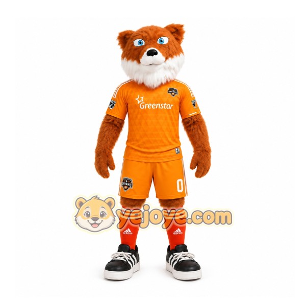 Orange Fox Mascot Costume for Sports Events Orange Fox Mascot Costume for Sports Events