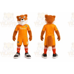 Orange Fox Mascot Costume for Sports Events