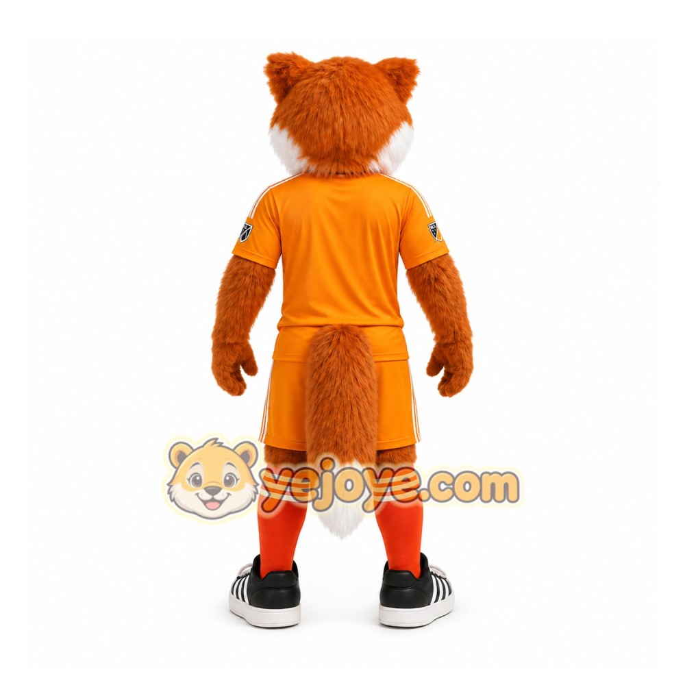 Orange Fox Mascot Costume for Sports Events Orange Fox Mascot Costume for Sports Events