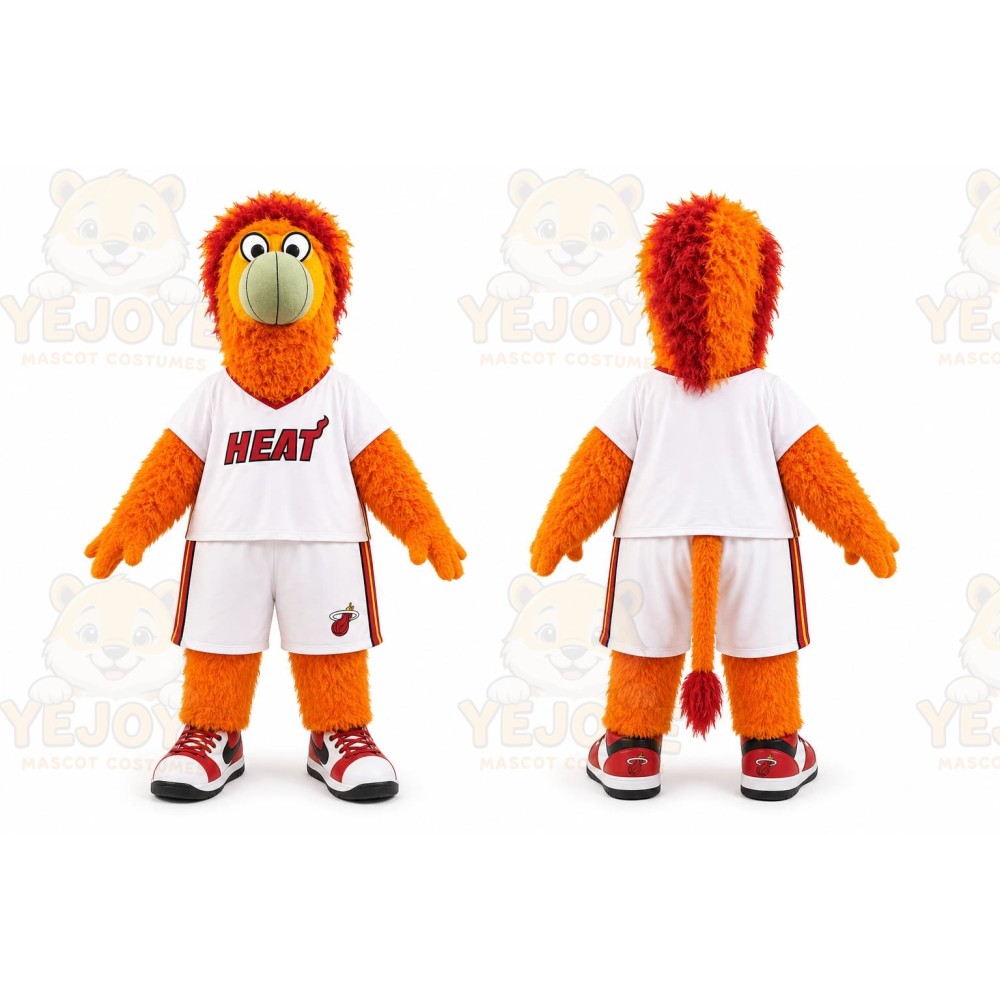 Orange Bird Mascot Costume for Sports Events