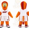 Orange Bird Mascot Costume for Sports Events