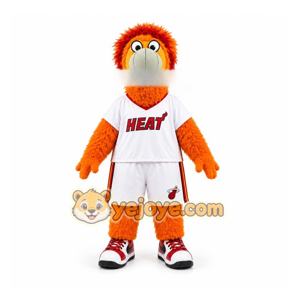 Orange Bird Mascot Costume for Sports Events