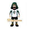 Green Man With Turban Mascot Costume for Sports Events