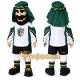 Green Man With Turban Mascot Costume for Sports Events