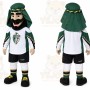 Green Man With Turban Mascot Costume for Sports Events