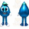 Blue Water Drop Mascot Costume for Corporate Events