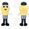 Yellow Light Bulb Mascot Costume for Events and Promotions