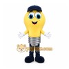Yellow Light Bulb Mascot Costume for Events and Promotions Yellow Light Bulb Mascot Costume for Events and Promotions