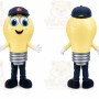 Yellow Light Bulb Mascot Costume for Events and Promotions