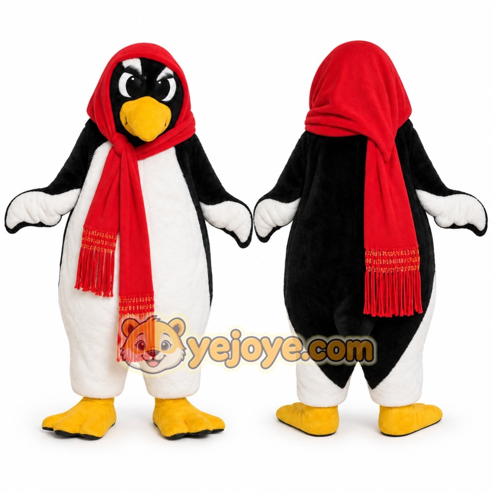 Black Penguin Mascot Costume for Holiday Events Black Penguin Mascot Costume for Holiday Events