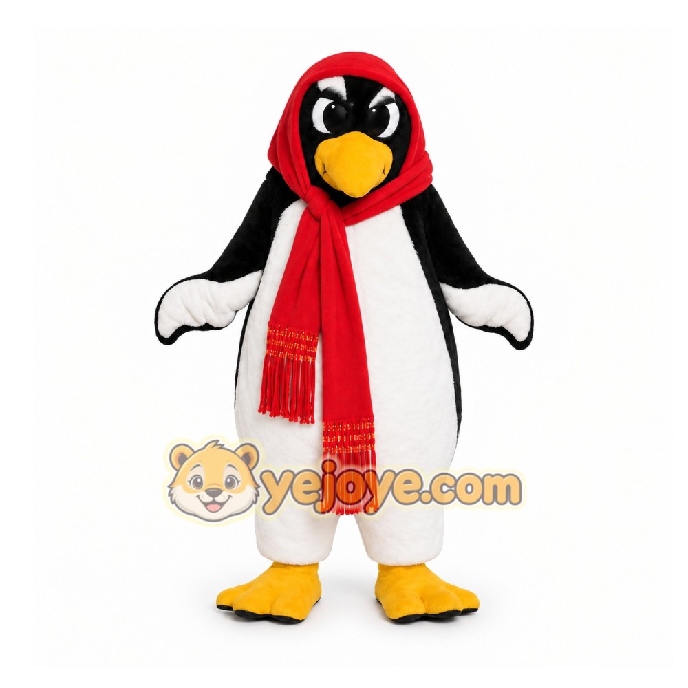 Black Penguin Mascot Costume for Holiday Events Black Penguin Mascot Costume for Holiday Events