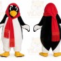 Black Penguin Mascot Costume for Holiday Events