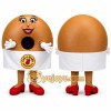 Brown Doughnut Mascot Costume for Restaurant Promotions Brown Doughnut Mascot Costume for Restaurant Promotions
