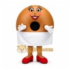 Brown Doughnut Mascot Costume for Restaurant Promotions Brown Doughnut Mascot Costume for Restaurant Promotions