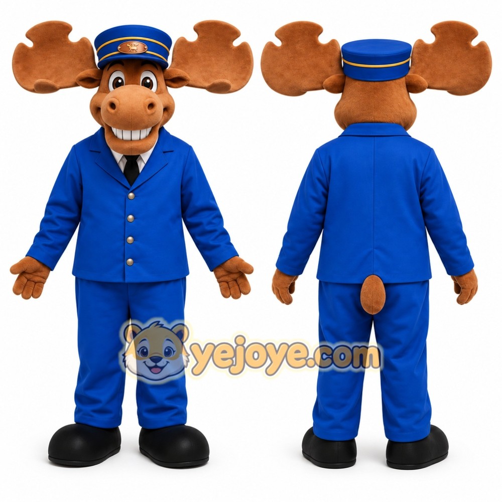 Blue Moose Mascot Costume for Events and Promotions Blue Moose Mascot Costume for Events and Promotions