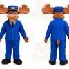 Blue Moose Mascot Costume for Events and Promotions