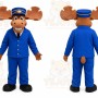 Blue Moose Mascot Costume for Events and Promotions